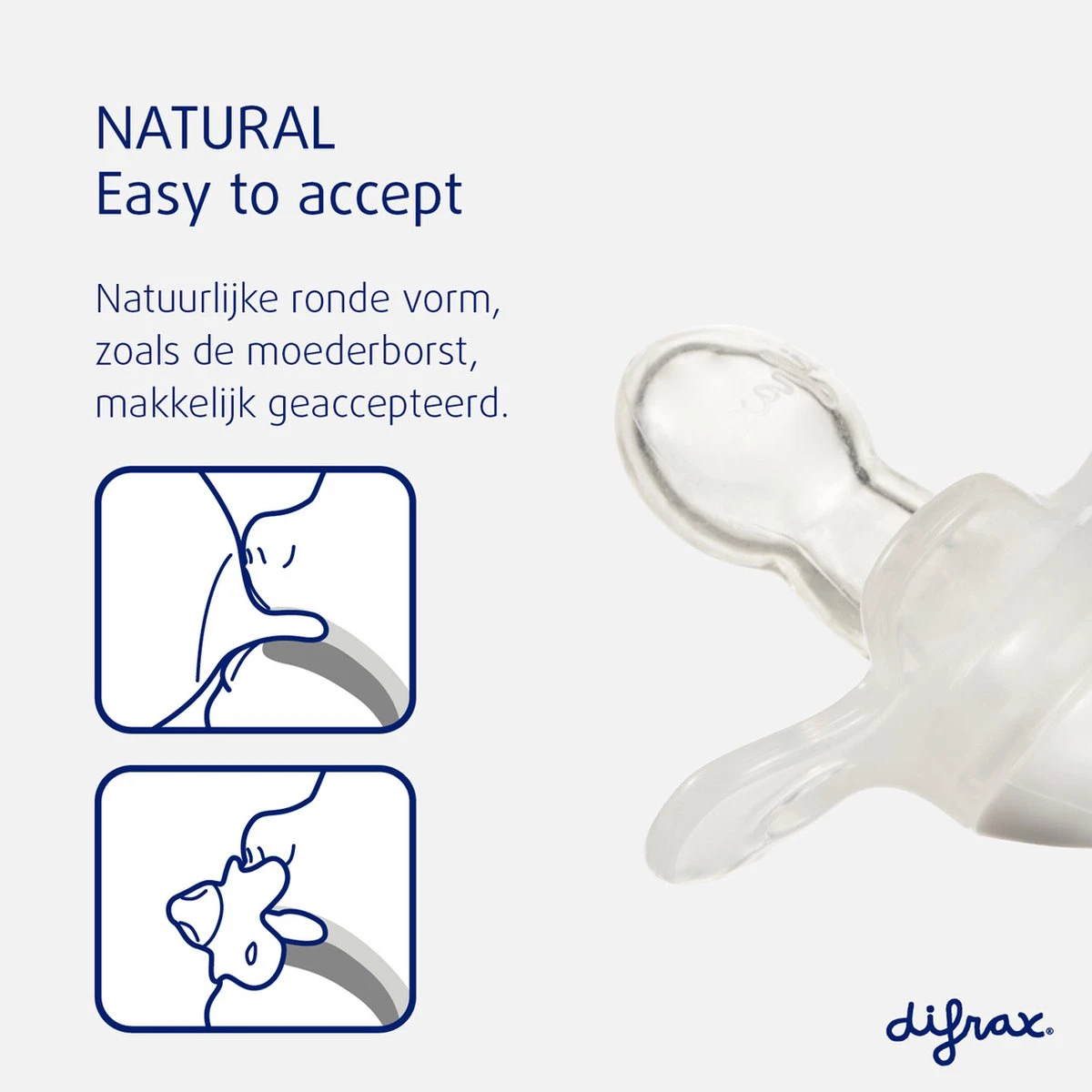 Difrax Fopspeen Natural 20+ Maanden Nature - Stone/stains - 2 Stuks 6 Difrax Fopspeen Natural 20+ Maanden Nature - Stone/stains - 2 Stuks - Afbeelding 4