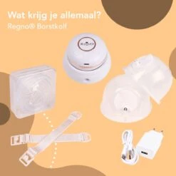 Regno S15 Dubbele Elektrische Borstkolf – Handsfree - 2x 180ml Kolfapparaat – 9 Zuigniveaus -Peuterpaleis Winkel 1200x1200 1527