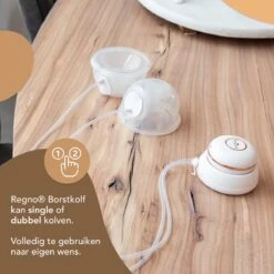 Regno S15 Dubbele Elektrische Borstkolf – Handsfree - 2x 180ml Kolfapparaat – 9 Zuigniveaus -Peuterpaleis Winkel 1200x1200 1537