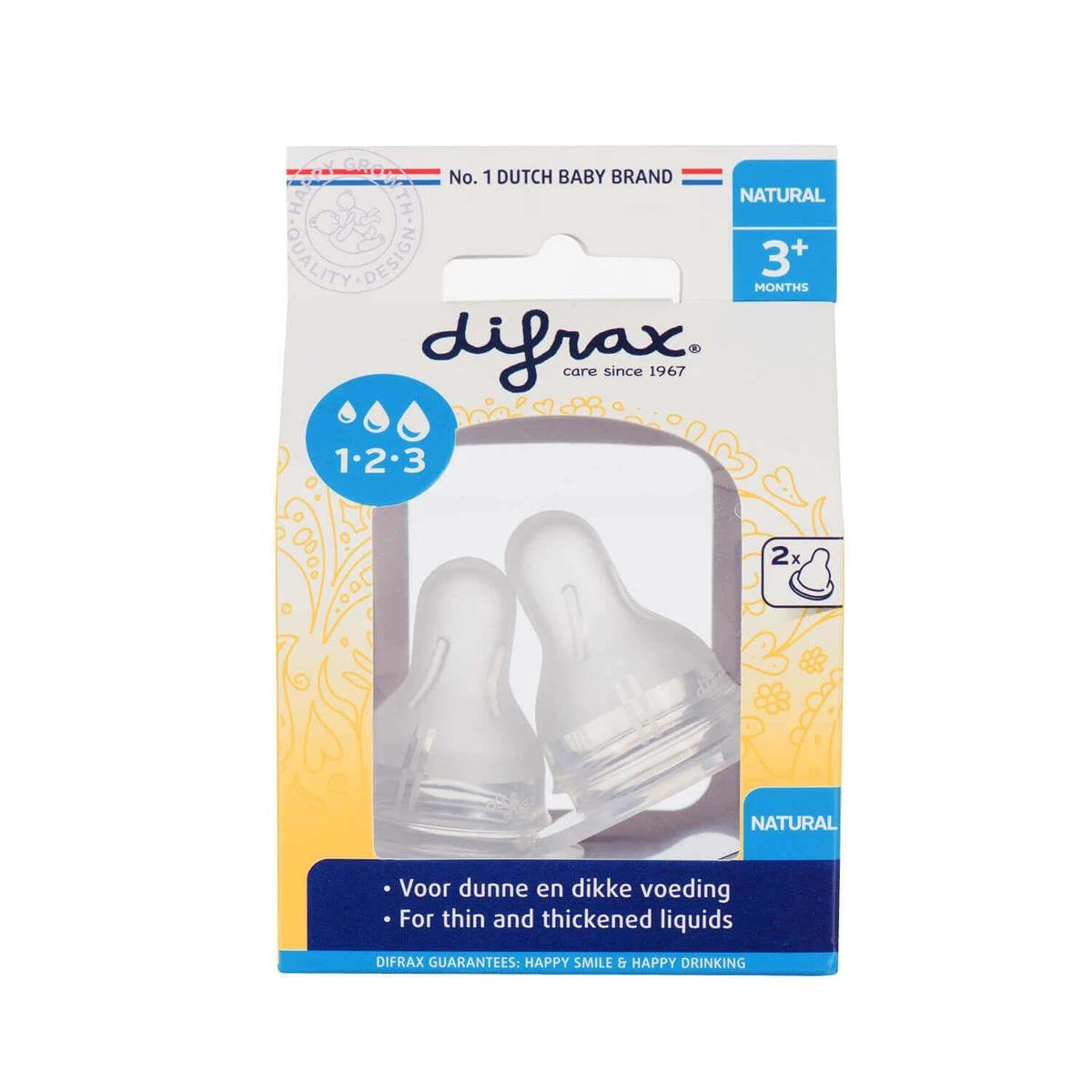 Difrax 1-2-3 Doseerspeen Natural - 2st 9 Difrax 1-2-3 Doseerspeen Natural - 2st - Afbeelding 7