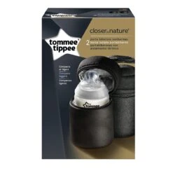 Tommee Tippee Closer To Nature - Geïsoleerde Tas Voor Zuigflessen - Set Van 2 - Zwart -Peuterpaleis Winkel 1200x1200 1650
