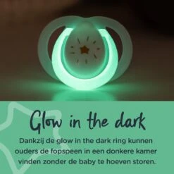 Tommee Tippee Night Time Soothers, Symmetrical Orthodontic Design, BPA-Free Silicone Baglet, 6-18m, Pack Of 6 -Peuterpaleis Winkel 1200x1200 1778