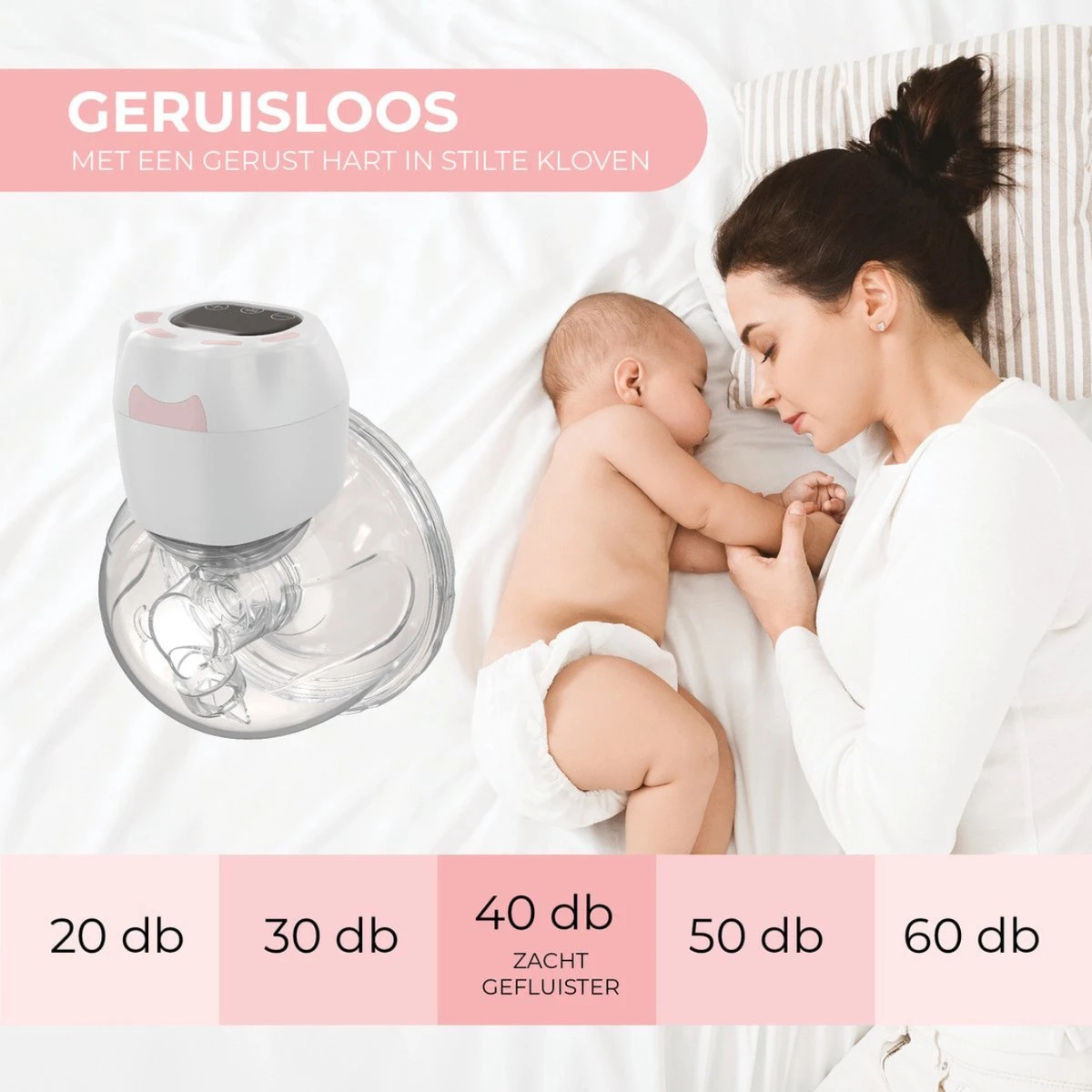 Elektrische Borstkolf - Belove - Draadloze Borstkolf - Oplaadbaar - Moedermelk - BPA-Vrij - 3 Modes - Handsfree - 1 Stuk - Roze 6 Elektrische Borstkolf - Belove - Draadloze Borstkolf - Oplaadbaar - Moedermelk - BPA-Vrij - 3 Modes - Handsfree - 1 Stuk - Roze - Afbeelding 4