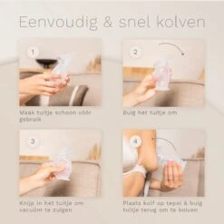 Siliconen Borstkolf Handmatig Met Lekvrije Dop - Handkolf - Breast Pump - Borstpomp Kolf - 100 Ml -Peuterpaleis Winkel 1200x1200 1820