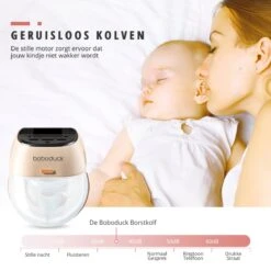 Boboduck - Handsfree Elektrische Draagbare Borstkolf - Borstvoeding - Kolfapparaat - Handkolf - Handsfree - Inclusief Opslagruimte Voor Melk - 200 Ml - BPA Vrij 18 Boboduck - Handsfree Elektrische Draagbare Borstkolf - Borstvoeding - Kolfapparaat - Handkolf - Handsfree - Inclusief Opslagruimte Voor Melk - 200 Ml - BPA Vrij -Peuterpaleis Winkel 1200x1200 1826