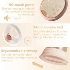 Hunnybunny® Elektrische Borstkolf Dubbel Incl. LCD Scherm - HD Touch Panel - Meerdere Zuigniveaus En Modi’s -– Kolfapparaten Electrisch – Fluisterstil En BPA Vrij 12 Hunnybunny® Elektrische Borstkolf Dubbel Incl. LCD Scherm - HD Touch Panel - Meerdere Zuigniveaus En Modi’s -– Kolfapparaten Electrisch – Fluisterstil En BPA Vrij -Peuterpaleis Winkel 1200x1200 1833