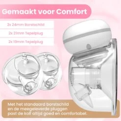 Hunnybunny® Dubbele Borstkolf Electrisch – 12 Standen – Borstkolf Handsfree Kolven - 2x 180 Ml -Peuterpaleis Winkel 1200x1200 1842
