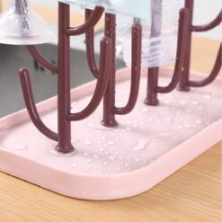 Merkloos Baby Flessen Droogrek - Afdruiprek Met Lekbak - Afwasrek - Baby Flesjes Droogrek - Flessenrek - Kraamcadeau - Baby Cadeau - Roze -Peuterpaleis Winkel 1200x1200 1887