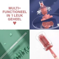 Baby Flessenborstel - Flessenreiniger - Flessenborstel Siliconen - Flesvoedingsaccessoires - BPA Vrij - Blauw - 3 In 1 -Peuterpaleis Winkel 1200x1200 1898