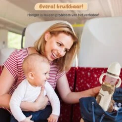 Twinky® Bottlewarmer GO – Draagbare Baby Flessenwarmer Voor Onderweg En Thuis – Incl. PPSU-Kwaliteit Babyflesje + Poederdoosje – USB-C Oplaadbaar -Peuterpaleis Winkel 1200x1200 1934