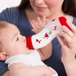 Difrax Anti-Colic S-Babyfles Natural - 250 Ml - I Love You/Rood -Peuterpaleis Winkel 1200x1200 1980