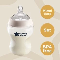 Tommee Tippee Closer To Nature - Flessen Starterpakket Voor Pasgeboren Baby's - Tepelspenen Met Anti-koliek Ventiel - Gemengde Maten - Multi -Peuterpaleis Winkel 1200x1200 1992