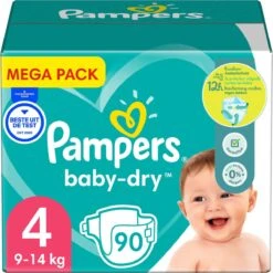 Pampers® Pampers - Baby Dry - Maat 4 - Mega Pack - 90 Luiers