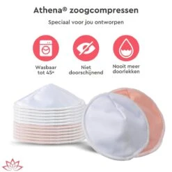 Merkloos Extra Dikke Wasbare Zoogcompressen (12 Stuks - 12cm Doorsnede) Incl Wasmachinezakje - Bamboe Borstcompressen Wasbaar | Athena -Peuterpaleis Winkel 1200x1200 2023