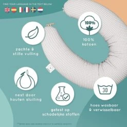 BEARTOP Comfortabel Verpleegkussen 180 Cm Lang | Zwangerschapskussen Voor Borstvoeding, Slapen, Liggen | 100% Katoenen Hoes | Hoge Kwaliteit Vulling | Zwangerschap -Peuterpaleis Winkel 1200x1200 2074