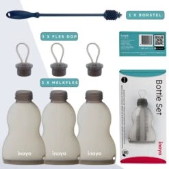 Moedermelk Bewaarzakjes – Herbruikbaar – Met Flessenborstel - Moedermelkflesjes Borstkolf - 3 Stuks X 250 ML - BPA Vrij -Peuterpaleis Winkel 1200x1200 2109