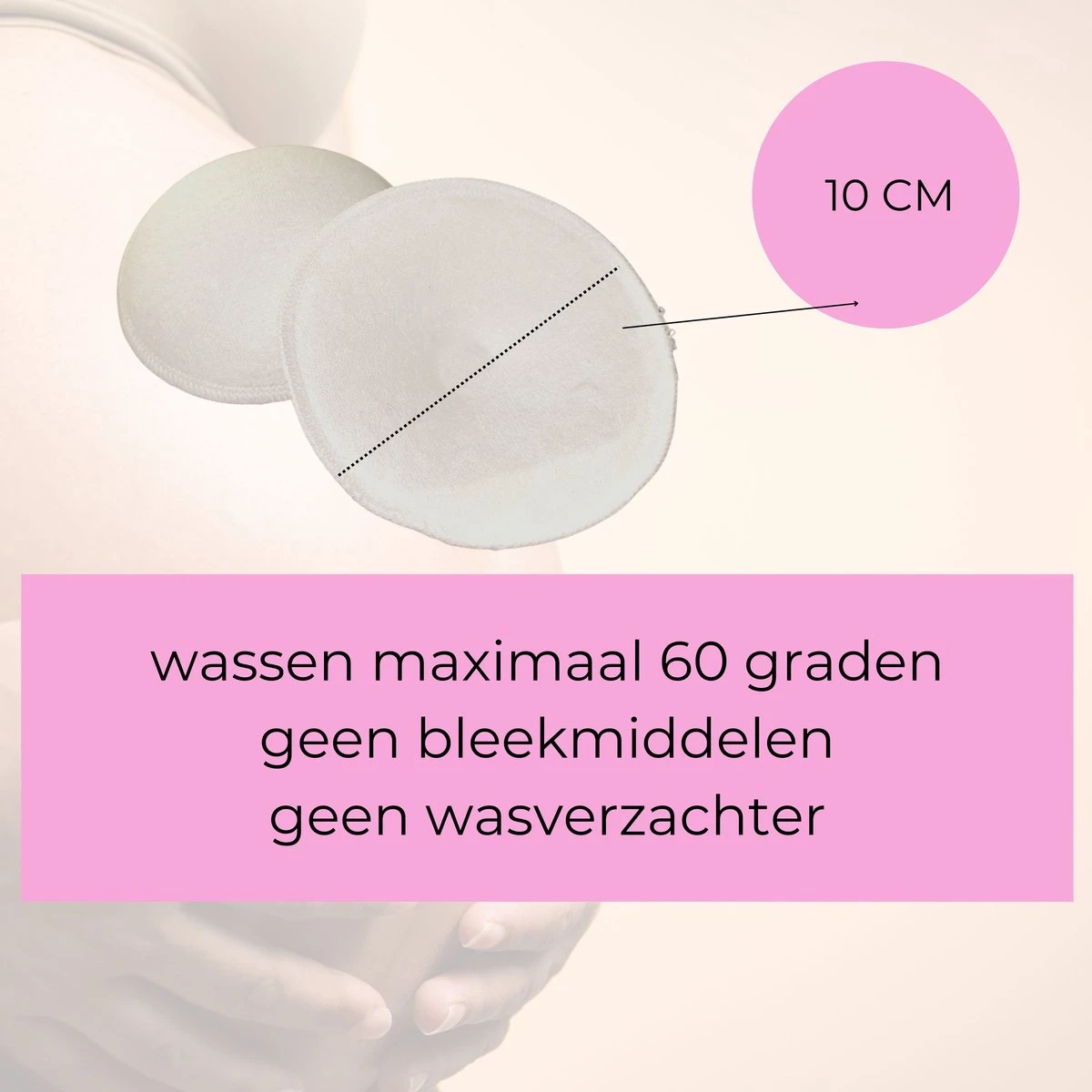 Wasbare Zoogcompressen - 8 Stuks - Inclusief Was En Bewaar Zakje - Heerlijk Zacht - Duurzaam Bamboe - Fienosa 7 Wasbare Zoogcompressen - 8 Stuks - Inclusief Was En Bewaar Zakje - Heerlijk Zacht - Duurzaam Bamboe - Fienosa - Afbeelding 5