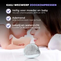 Mother's Gem Zoogcompressen 100 Stuks - Borstcompressen Wegwerp – Kraampakket Nursing Pads – Extra Dun En Onzichtbaar – Zoogkompressen Superabsorberend -Peuterpaleis Winkel 1200x1200 2129