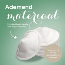 NATURE'S Groove Wasbare Zoogcompressen - Cup AA T/m C - Borstcompressen Wasbaar - Incl Waszakje En Opbergetui - 16 Stuks - Wit -Peuterpaleis Winkel 1200x1200 2138