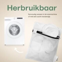 NATURE'S Groove Wasbare Zoogcompressen - Cup AA T/m C - Borstcompressen Wasbaar - Incl Waszakje En Opbergetui - 16 Stuks - Wit -Peuterpaleis Winkel 1200x1200 2140