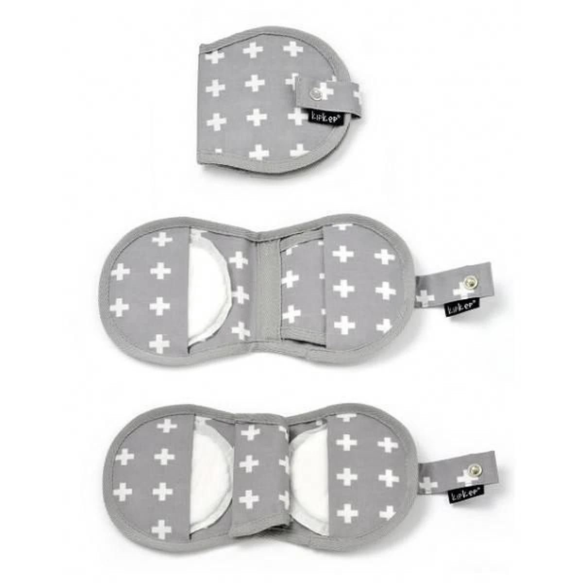 Napper Borstkompressen Etuitje | Crossy Grey 4 Napper Borstkompressen Etuitje | Crossy Grey - Afbeelding 2