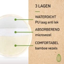 Nutty Green Hypoallergeen Bamboe Zoogcompressen - 12 Stuks 17 Nutty Green Hypoallergeen Bamboe Zoogcompressen - 12 Stuks -Peuterpaleis Winkel 1200x1200 2163