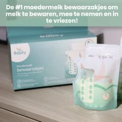 Babily® - Moedermelk Bewaarzakjes - 120 Stuks - Borstvoeding Bewaarzakje - Melkzakjes - 240 Ml - Met Dubbele Sluiting En Schenktuit -Peuterpaleis Winkel 1200x1200 2238