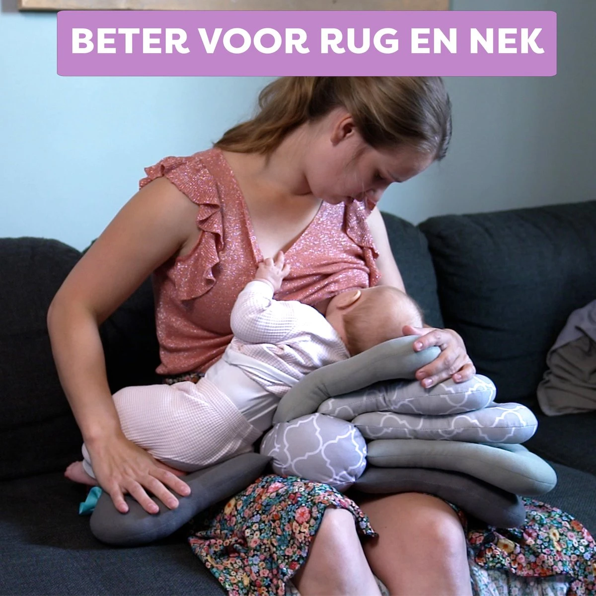 Easybaby Voedingskussen - Hoogte Verstelbaar - Flesvoeding En Borstvoeding - Anti Reflux - Ontspannen Houding 4 Easybaby Voedingskussen - Hoogte Verstelbaar - Flesvoeding En Borstvoeding - Anti Reflux - Ontspannen Houding - Afbeelding 2