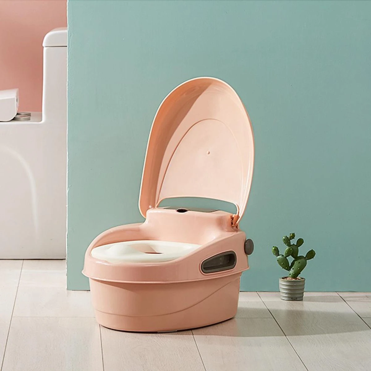Housie 3-in-1 Plaspotje – Plaspotje Kind – Potje Peuter – Potje Met Deksel – WC Potje Peuter – WC Verkleiner – Opstapje - Roze 9 Housie 3-in-1 Plaspotje – Plaspotje Kind – Potje Peuter – Potje Met Deksel – WC Potje Peuter – WC Verkleiner – Opstapje - Roze - Afbeelding 7