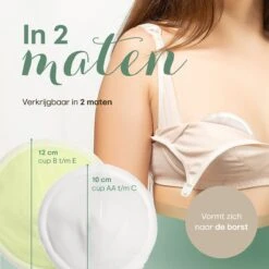 Wasbare Zoogcompressen - Cup B T/m E - Herbruikbare Borstcompressen Wasbaar - Inclusief Waszak&Opbergetui - 16 Stuks - Wit & Groen -Peuterpaleis Winkel 1200x1200 2300