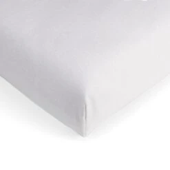 Hoeslaken Jersey 100% Katoen Ledikant 60x120 Wit Mingle Moose.