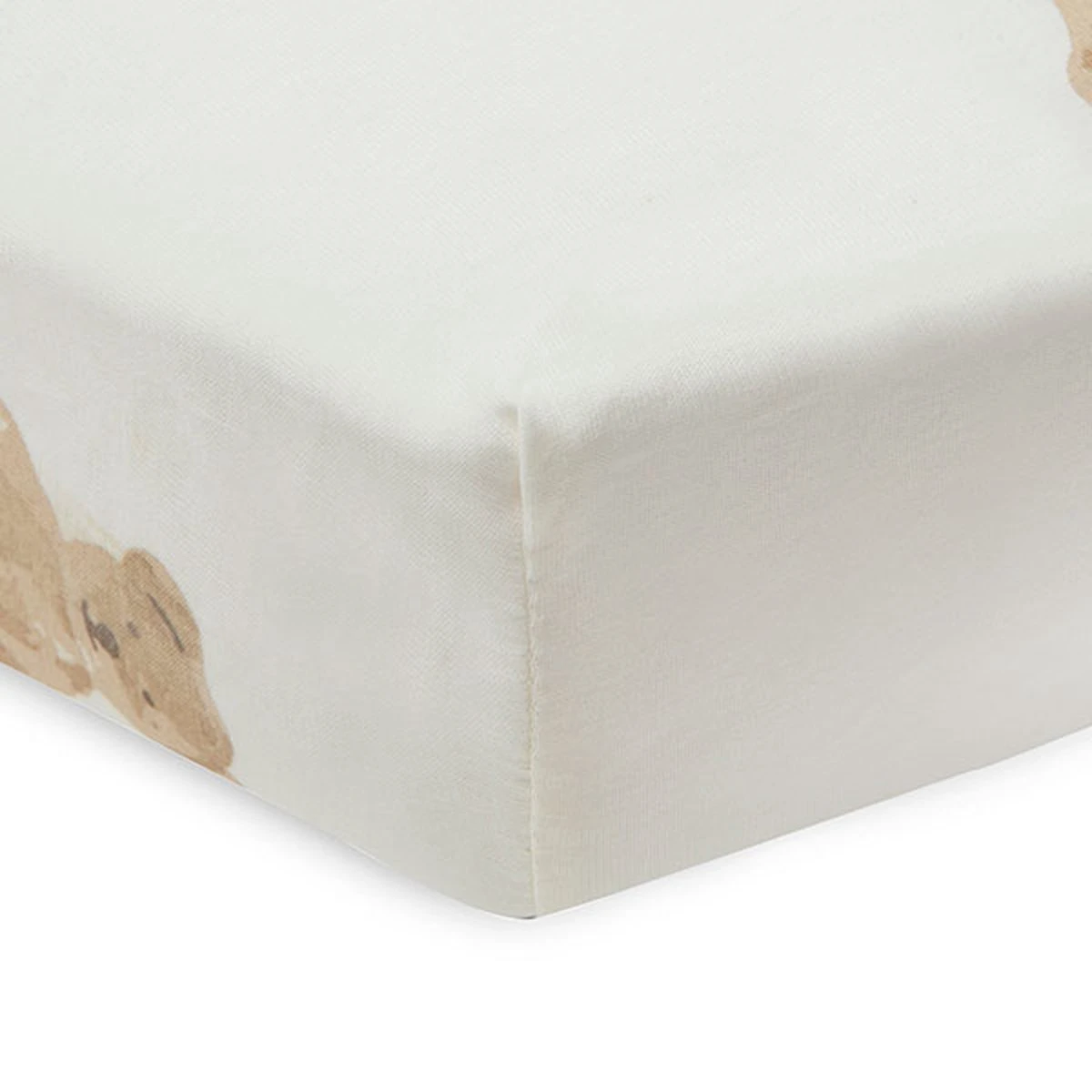 Jollein Baby Hoeslaken Jersey 60x120cm - Teddy Bear 7 Jollein Baby Hoeslaken Jersey 60x120cm - Teddy Bear - Afbeelding 5