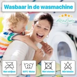 2x LitaLente Matrasbeschermer Waterdicht Babybedje 60x120 Cm - Ledikant Molton 60x120 - Baby Matrasbeschermer 60x120cm - Waterdicht En Ademend Huismijtwerend Matrasvernieuwer Matrashoes - Hoeslakenbadstof - Antibacteriëel - Rondom Elastiek -Peuterpaleis Winkel 1200x1200 2433