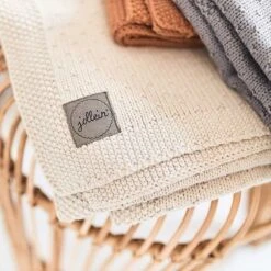 Jollein Baby Deken Wieg 75x100cm Teddy Bliss Knit - Nougat -Peuterpaleis Winkel 1200x1200 2465