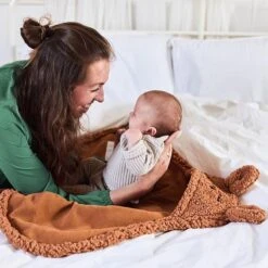 Jollein Wikkeldeken Bunny 100x105cm - Caramel -Peuterpaleis Winkel 1200x1200 2497