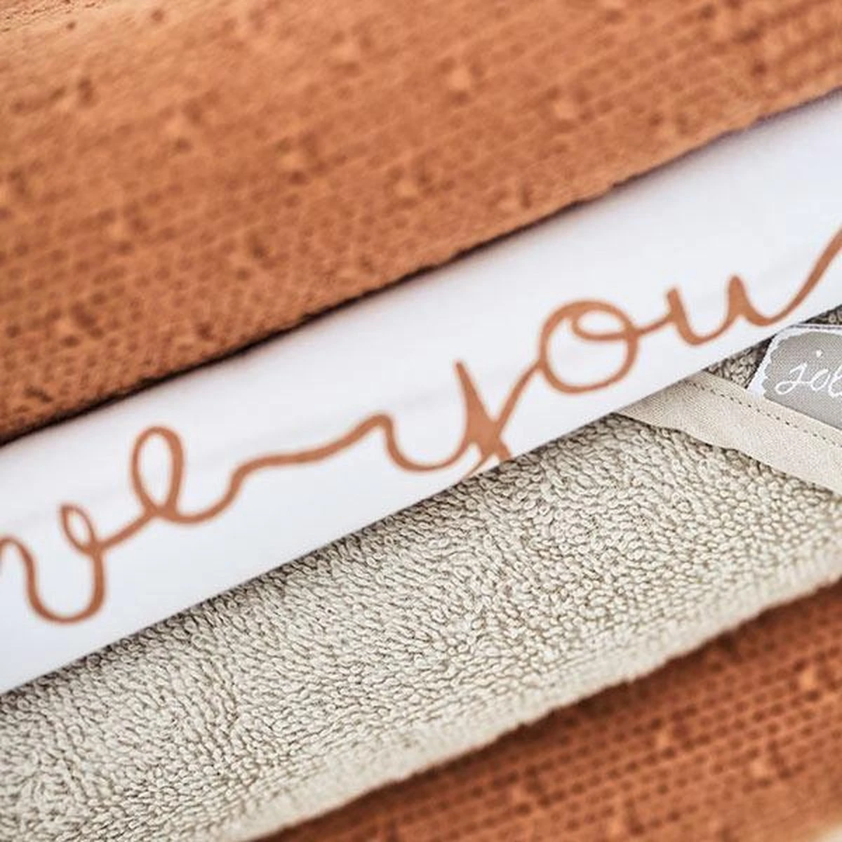 Jollein Baby Laken Ledikant 120x150cm Love You - Caramel 9 Jollein Baby Laken Ledikant 120x150cm Love You - Caramel - Afbeelding 7