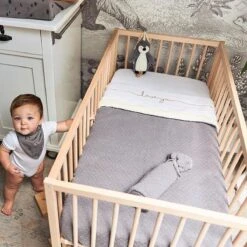 Jollein Baby Laken Wieg 75x100cm Love You - Caramel -Peuterpaleis Winkel 1200x1200 2540