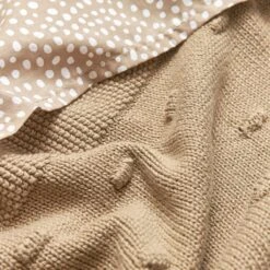 Meyco Cheetah/Uni Wieglaken - 2-pack - Taupe - 75x100cm -Peuterpaleis Winkel 1200x1200 2544