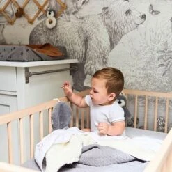 Jollein Baby Deken Ledikant 100x150cm Teddy Bliss Knit - Storm Grey -Peuterpaleis Winkel 1200x1200 2656