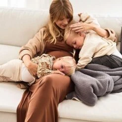 Jollein Baby Deken Ledikant 100x150cm Teddy Bliss Knit - Storm Grey -Peuterpaleis Winkel 1200x1200 2658