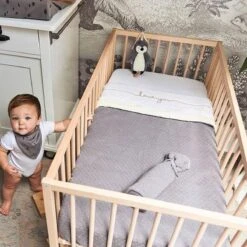 Jollein Baby Deken Ledikant 100x150cm Teddy Bliss Knit - Storm Grey -Peuterpaleis Winkel 1200x1200 2659
