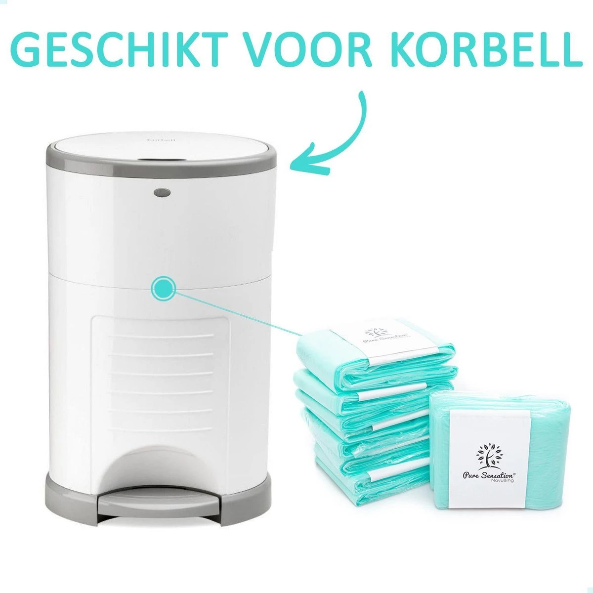 Pure Sensation® Luieremmer Navulling - 5 Stuks - Geschikt Voor Korbell - Inclusief Extra Luier Etui - Navullingen 15/16 Liter - Luieremmer Zakken - Luieremmernavullingen - Luieremmers - Korbell Luieremmer – Luierzakjes Wegwerp - Korbell Navulling 8 Pure Sensation® Luieremmer Navulling - 5 Stuks - Geschikt Voor Korbell - Inclusief Extra Luier Etui - Navullingen 15/16 Liter - Luieremmer Zakken - Luieremmernavullingen - Luieremmers - Korbell Luieremmer – Luierzakjes Wegwerp - Korbell Navulling - Afbeelding 6