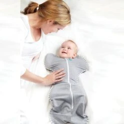 Love To Dream™ Babyslaapzak Swaddle Up™ - Inbakeren - Baby 0-2 Maanden - 2.2-3.8 Kg - All Season - Grijs -Peuterpaleis Winkel 1200x1200 2682