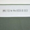 Meyco Love You To The Moon & Back Ledikant Laken - Forest Green - 100x150cm -Peuterpaleis Winkel 1200x1200 2699