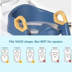Zindelijkheidstraining Stoel Met Opstapje Ladder, Zindelijkheidstraining Toilet Voor Kinderen Jongens Meisjes Peuters-comfortabel Veilig Potje Stoel Met Anti-slip Pads Ladder - Blauw -Peuterpaleis Winkel 1200x1200 27