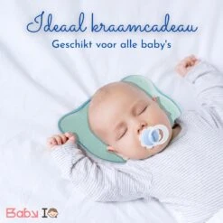 Baby IQ Orthopedisch Baby Hoofdkussen – Traagschuim – Tegen Plat Achterhoofd – Baby Kussen Plat Hoofd - Kraamcadeau – Blauw – Incl Gratis Bandana Slabber -Peuterpaleis Winkel 1200x1200 2730