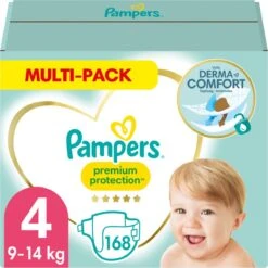 Pampers® Pampers Premium Protection Luiers - Maat 4 (9-14 Kg) - 168 Stuks - Multi-Pack -Peuterpaleis Winkel 1200x1200 316