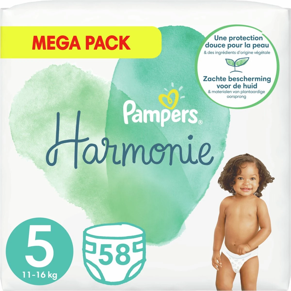 Pampers® Pampers Harmonie Luiers Maat 5 - 58 Luiers 3 Pampers® Pampers Harmonie Luiers Maat 5 - 58 Luiers