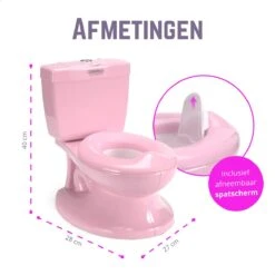 Casteleyn - Toilet Trainer - WC Potje - Plaspotje - Kinder Toilet - Met Geluid - Tot 21KG - Roze -Peuterpaleis Winkel 1200x1200 426