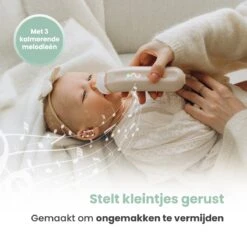 Babily® - Elektrische Neusreiniger Voor Baby's - 0 T/m 6 Jaar - Neuszuiger - Neuspeer - Snoetenpoetser - Toetenveger - Aspirator - Incl. 5 Zuigkrachtstanden En 3 Kalmerende Melodieën -Peuterpaleis Winkel 1200x1200 462